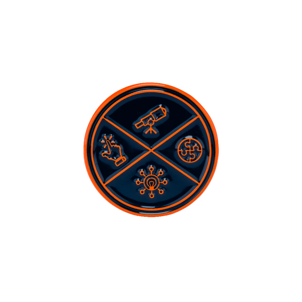4 Corners Enamel Pin