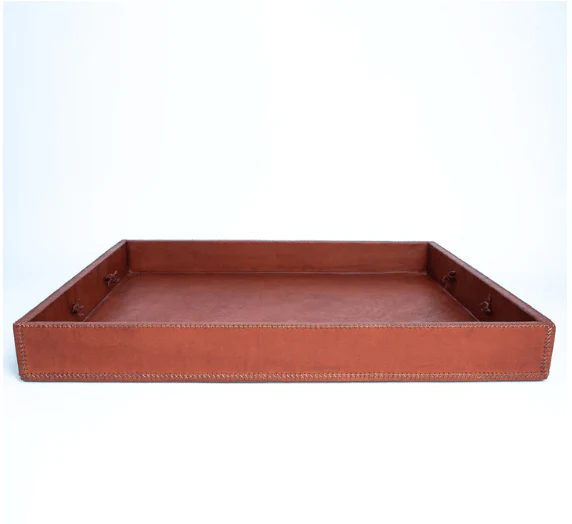 Leather Tray in Brown - Large