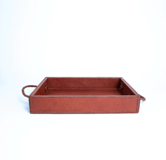Leather Tray in Brown - Small