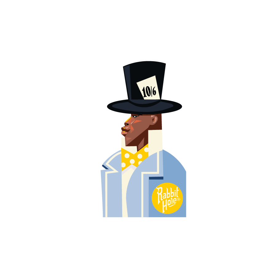 Hatter by Quincy Sticker