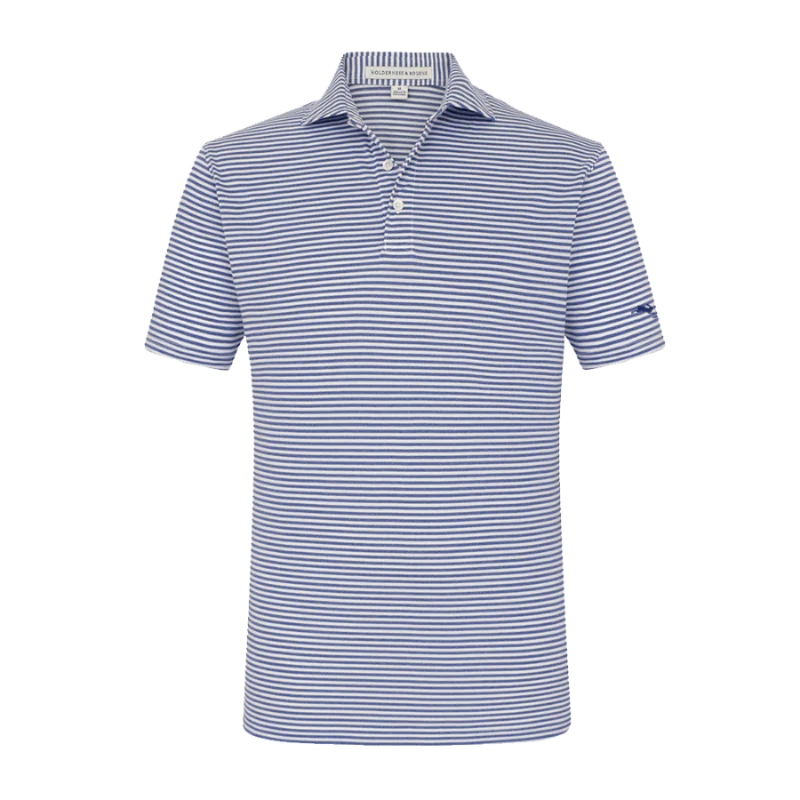 Maxwell Polo Shirt in Navy Stripe