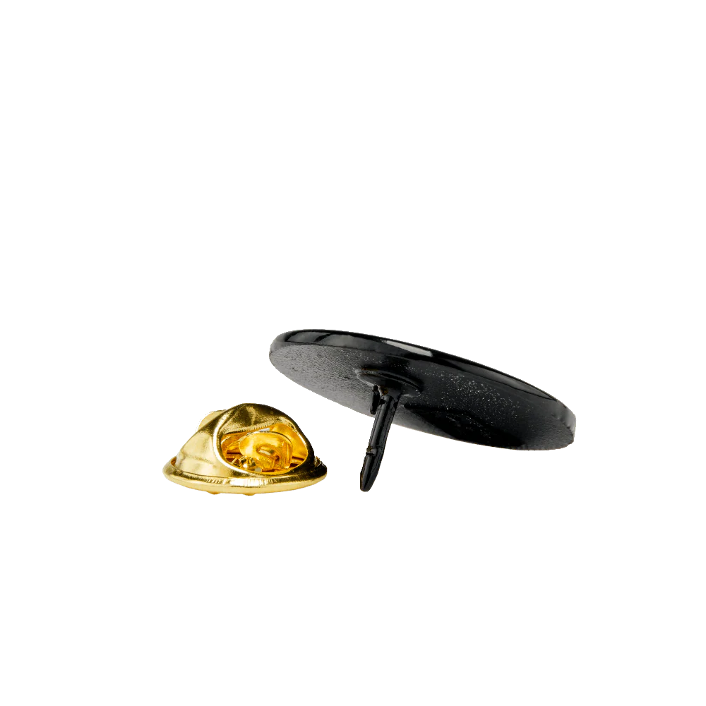 Black Logo Enamel Pin - Image 3