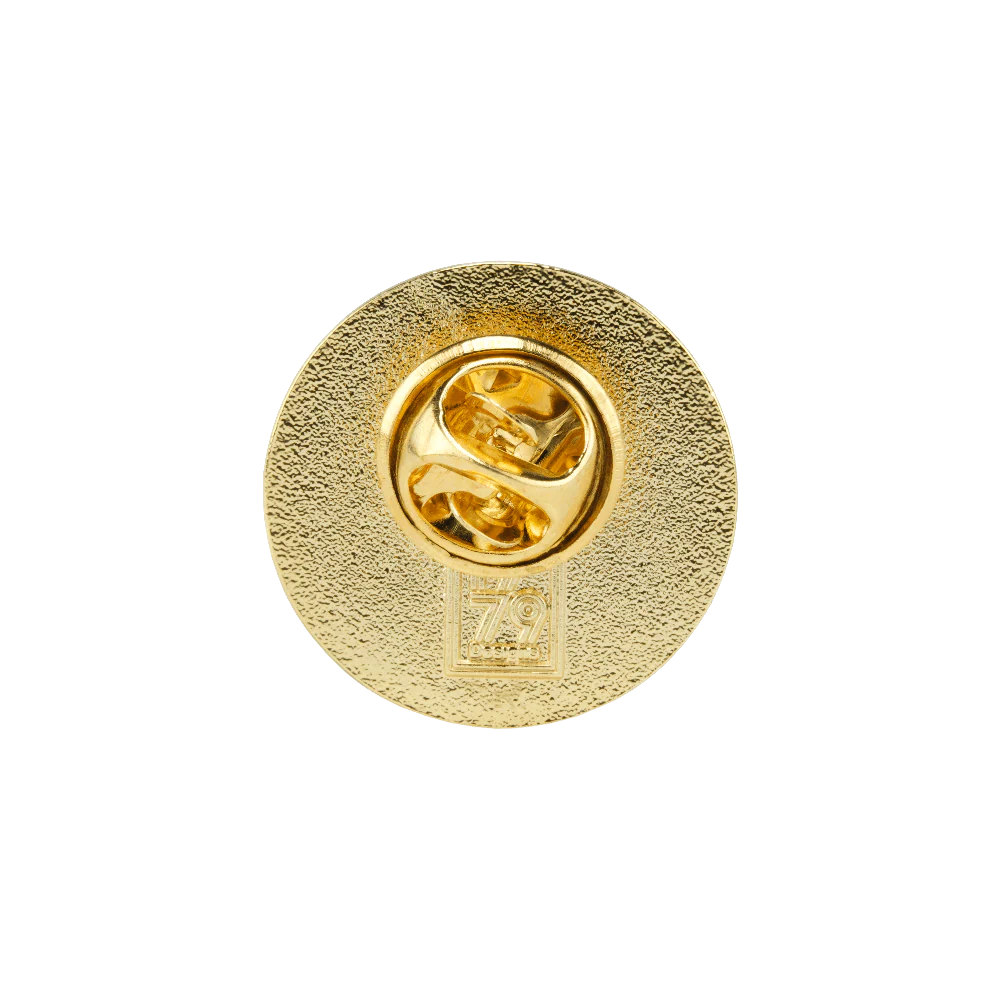 Gold Logo Enamel Pin - Image 2