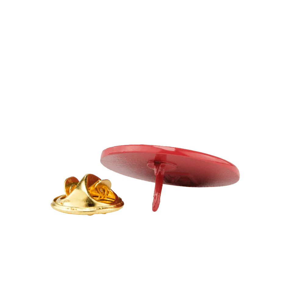 Red Logo Enamel Pin - Image 3