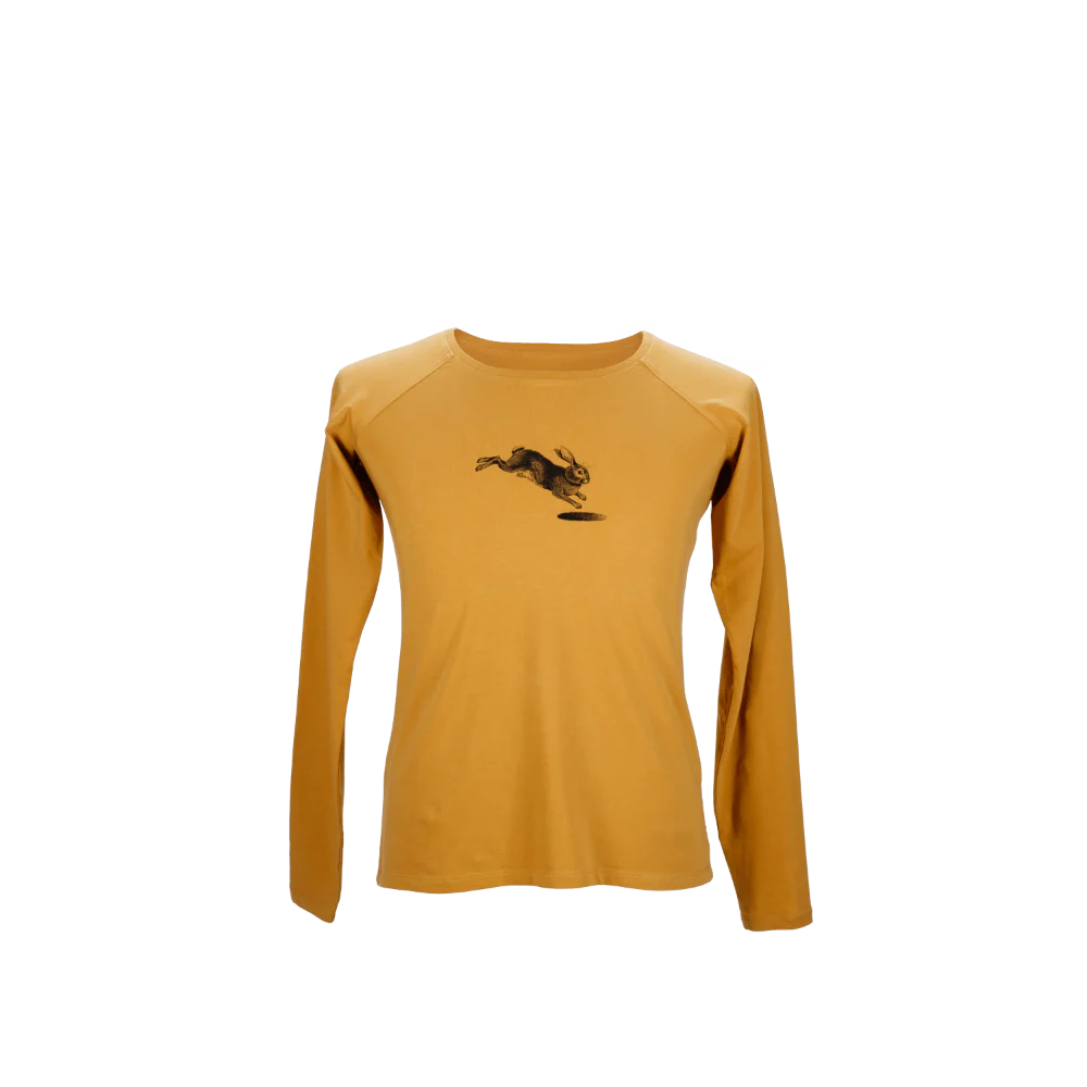 Illustrated Long Sleeve Gold