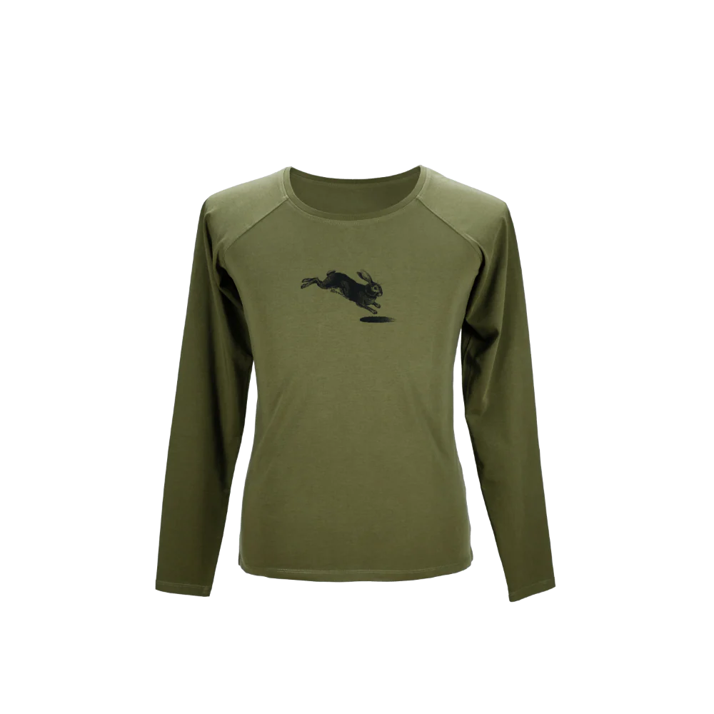 Illustrated Long Sleeve Olive
