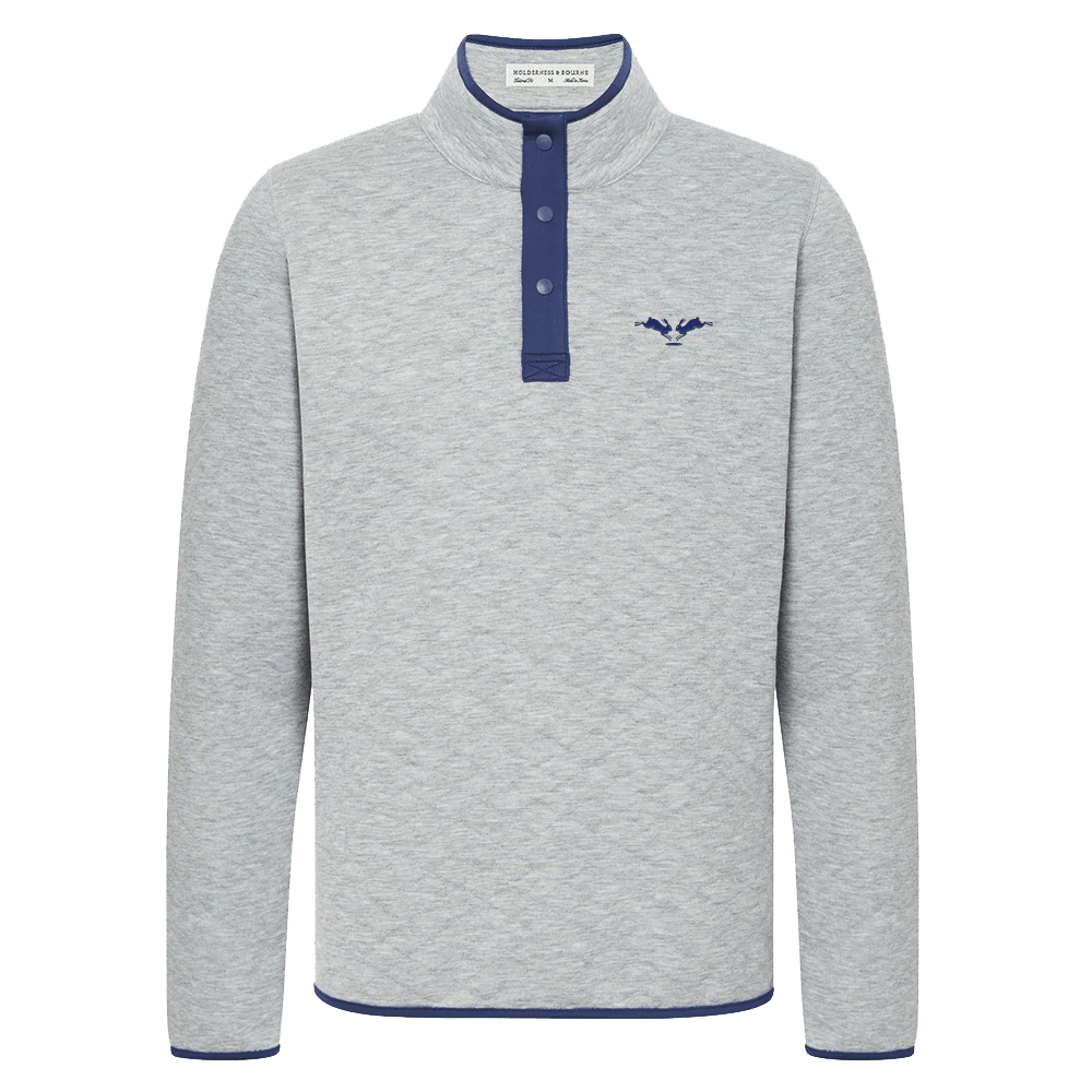 Sullivan Pullover in Gray and Navy