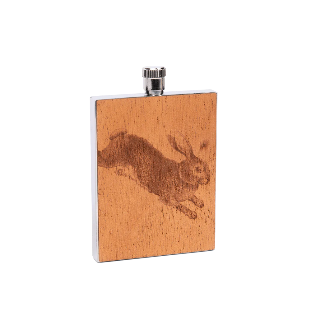 Rabbit Wood Flask - Image 2